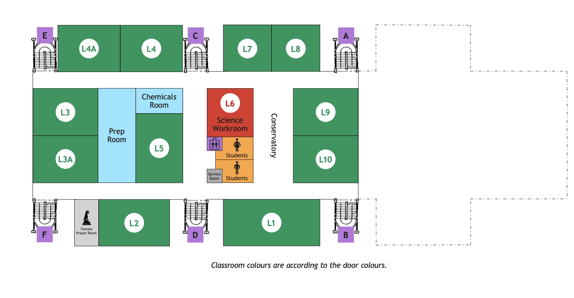 Lower Floor (Secondary Block)